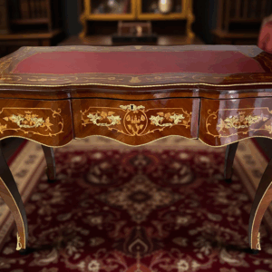 Buro/escritorio Luis XV con marquetería pequeño