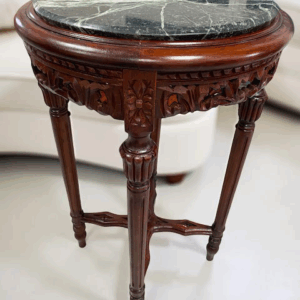 Mesita auxiliar barroca marrón