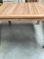 Mesa cuadrada de Teca para jardin "Dumai" 120x120cm - Imagen 3