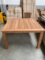 Mesa cuadrada de Teca para jardin "Dumai" 120x120cm - Imagen 4