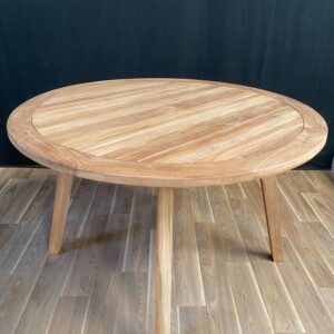 Mesa redonda de Teca para jardín 120cm "Palu"