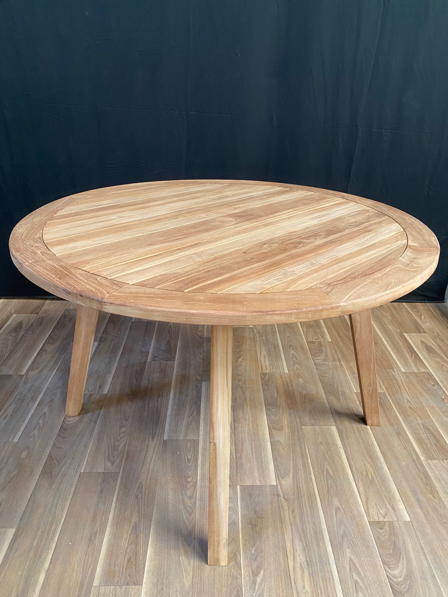 Mesa redonda de Teca para jardín 120cm "Palu"