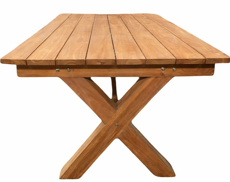 Mesa de Teca para jardín "Cross XL" 200x100cm
