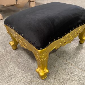 Reposapiés oro/negro
