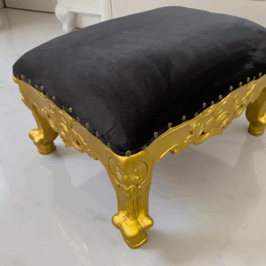 Reposapiés oro/negro