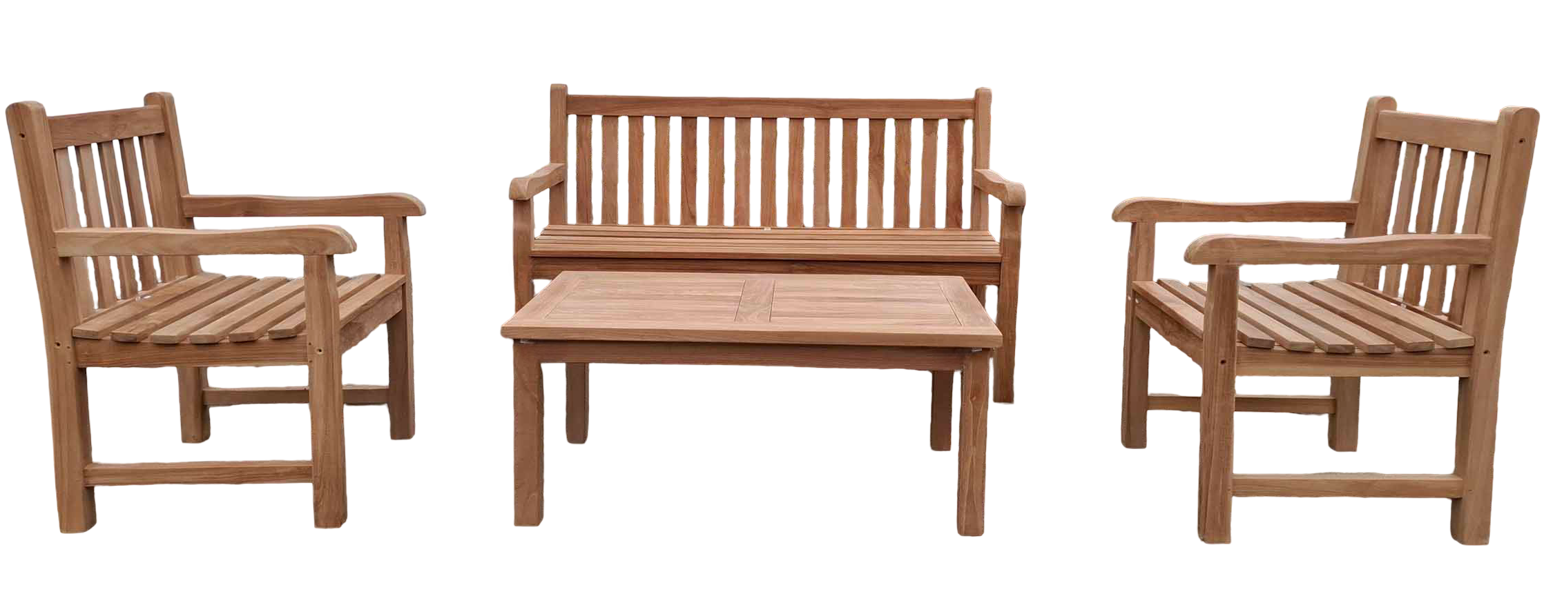 Conjunto 4 piezas para Jardín de teca (Entrega finales Marzo 2026)