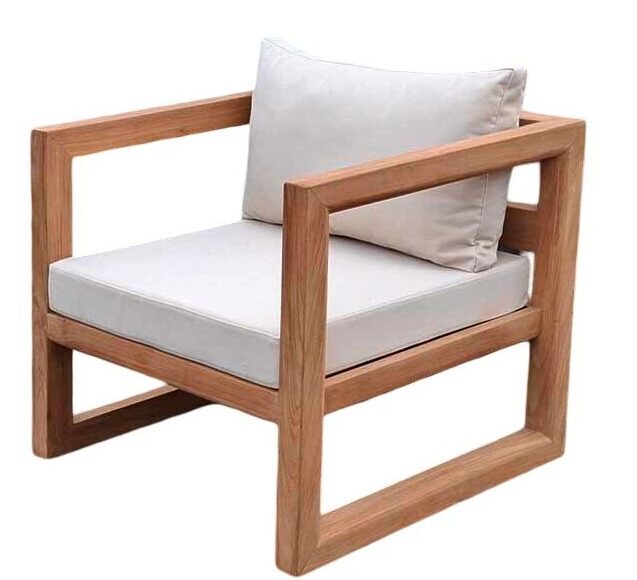 Sillón "Block" de Teca para jardín (Entrega finales Marzo 2026)